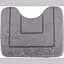 Набір килимків для ванної та туалету Soho Gray (tex mat 50*40, 50*80 см Gray) - мініатюра 3