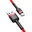 Дата кабель Baseus Cafule USB to Type-C Cable 2A (2m) (CATKLF-C) Червоний - мініатюра 3