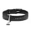 Нашийник для собак шкіряний Waudog Glamour з QR-паспортом подвійний зі стразами L Ш 25 мм Д 38-49 см чорний - мініатюра 3
