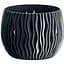 Горшок для цветов Prosperplast Sandy Bowl круглый с вкладышем, 180 мм, антрацит (22981-433) - миниатюра 1