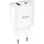 Мережевий зарядний пристрій Hoco C95A PD20W+QC3.0 White (757319) [81004] - мініатюра 1