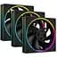 Вентилятор 120 мм ID-Cooling AF-127-ARGB-K TRIO чорний 3 шт. 120x120x27 мм ARGB підсвітка 500-2000 об/хв <29.9dB(A) 78CFM - мініатюра 1