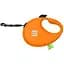 Повідець-рулетка для собак Waudog R-leash з контейнером для пакетів, світловідбивна стрічка, L, до 40 кг, 5 м, помаранчевий - мініатюра 1