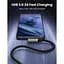 Дата кабель USB 3.0 AM to USB-C 1.0m 60W US385 90° Black Ugreen (20299) - мініатюра 2