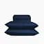 Простыня на резинке МВМ My Home Лунный свет 160x200 см синя (BL-FS-18 DEEP BLUE) - миниатюра 3