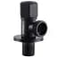 Кран кульовий кутовий Q Professional 1/2″X3/4″ NV-QP888 Black 000025137 - мініатюра 1