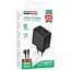СЗУ Borofone BAS17A Erudite PD65W+QC3.0 (1USB-A/1C) + кабель Type-C to Type-C Black - миниатюра 2