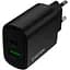 Зарядное устройство Canyon OnCharge 200 20W 1xPD 1xQC EU Black (CNE-CHA200-31) - миниатюра 1