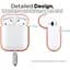 Чохол Elago A2 Silicone Case Peach для Airpods with Wireless Charging Case кораловий (EAP2SC-PE) - мініатюра 4