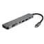 Концентратор Vinga Type-C to 4K HDMI+2*USB3.0+SD+TF+PD+USB-C 3.1 Gen1 aluminium (VCPHTC7AL) - миниатюра 1