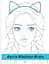 Розмальовка Жорж #girls#fashion#cats - мініатюра 1