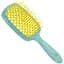 Щітка для волосся Janeke Superbrush, бірюзова з жовтим - мініатюра 1