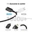 Кабель Ugreen Micro HDMI to HDMI 2.0, 25 см, 4K 60Hz, чорний, з нейлоновою оплеткою, (15842) - мініатюра 4