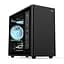 Корпус 2E Credo Plus (V350BG), черный, без БП, Mini Tower, для Micro ATX/Mini ITX, 1xType-C/1xUSB 3.0/1xUSB 2.0, макс. CPU - - миниатюра 1