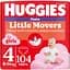 Уцінка. Підгузки-трусики для дівчаток Huggies Pants Little Movers 4 (9-14 кг) 104 шт. - мініатюра 1