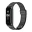Ремешок для фитнес-браслета MiJobs для Xiaomi Mi Band 8 и 9 Mesh design металлический с застежкой черный - миниатюра 2