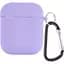 Чехол Silicone Case + Carabine для Apple AirPods Dasheen [97530] - миниатюра 1