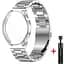 Комплект Tamister для годинника Amazfit GTR4 сріблястий (чохол + ремінець Rolex design 22 мм) - мініатюра 1