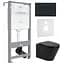 Комплект инсталляция 4 в 1 Volle Master Evo 212010+222113 + унитаз Volle Nemo Black Rimless 13-17-316 Black с сидением Soft Close, Черный матовый - миниатюра 1