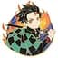 Значок Клинок, що розсікає демонів Танджиро Demon Slayer Tanjiro 6 см P DS T 02 - мініатюра 1