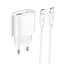 Адаптер мережевий HOCO Type-C to Type-C Fighter charger set C109A |1Type-C/1USB, 3A/20W, PD/QC| - мініатюра 1