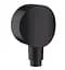 Шлангове під'єднання Hansgrohe FixFit S зі зворотнім клапаном Matt Black 26453670, Чорний матовий - мініатюра 1