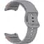 Силиконовый ремешок BeCover Ribbed Tape для Samsung Galaxy Watch (20 mm) 3 41 mm/4 40mm-44mm/5 40-44mm/6 40-44mm/7 40-44mm Gray - миниатюра 3