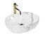 Умивальник Rea Amelia 34,5x48 marble shiny (REA-U8001) - мініатюра 1