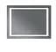 Дзеркало Mixxus STYLE MR13-70x50-REVERSE з LED Touch, Anti-fog, димером, регулюванням яскравості (MI6665) - мініатюра 2