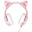 Наушники с ушками Onikuma Gaming Cat Ear K9 7.1 розовые с подсветкой - миниатюра 9