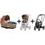 Люлька Cybex Priam Lux by Karolina Kurkova One Love + Комплект текстилю для прогулянкового блоку Cybex Priam KK One Love + Шасі Cybex Priam з каркасом LS RBA Chrome Black - мініатюра 1