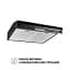 Витяжка плоска Perfelli PL 5144 BL LED - мініатюра 2