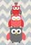 Комплект картин за номерами Riviera Blanca Cute owls (ITR-063) 3 шт в наборі - мініатюра 2