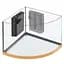 Аквариум Ferplast DUBAI CORNER 90 BEECH - 180 L 66 x 93 x h 57 cm - миниатюра 7