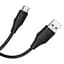 Дата кабель Hoco X124 Bien silicone USB to Type-C 3A (1m) Black - мініатюра 3