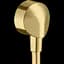 Шлангове під'єднання Hansgrohe FixFit E без зворотного клапана Polished Gold Optic 27454990, Золотий - мініатюра 1