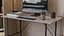 Стол письменный LINE Тайм Ferrum-decor 750x1000x600 Черный металл ДСП Бетон 16 мм (FRD-104877) - миниатюра 4