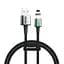 Кабель Baseus Zinc Fabric Magnetic Cable USB to Lightning 1.5A 2m CALXC-B01 Black - мініатюра 1