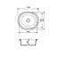 Кухонная мойка Adamant CIRCUM avena 500x425x180 мм, без крыла 50 см - миниатюра 4