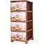 Комод Violet House New Rose коричневый 38 х 45 х 90 см (0352 New Rose) - миниатюра 1