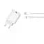 Мережевий зарядний пристрій XO L103 (EU) QC3.0 18W Charger with TYPE-C cable Білий - мініатюра 5