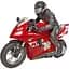 Мотоцикл на радиоуправлении Motorcycle Stunt Drift six-axis Gyroscope Red - миниатюра 1