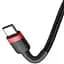 Дата кабель Baseus Cafule USB to Type-C Cable 3A (1m) (CATKLF-B) Червоний / Чорний - мініатюра 2