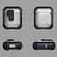 Футляр протиударний Locking Button для навушників Airpods 1/2 Blue - мініатюра 2