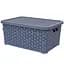 Кошик Diomedea з кришкою 29.7x19.6x13 см 6 л сіро-блакитний (К12-121)  - мініатюра 1