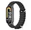 Силиконовый ремешок Mijobs Ocean для фитнес браслета Xiaomi Smart Band 9 Black - миниатюра 2