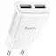 Мережевий зарядний пристрій Hoco C88A 2-USB White [112160] - мініатюра 2