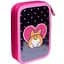 Пенал жесткий Yes HP-01 Puppy, 13х21х4 см, черный с розовым (533344) - миниатюра 2