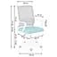 Офисное кресло Sofotel Corta Grey/Turquoise (241401) - миниатюра 6