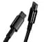 Кабель Baseus Tungsten Gold Cable Type-C to Type-C 100W 1m CATWJ-01 Black - миниатюра 5
